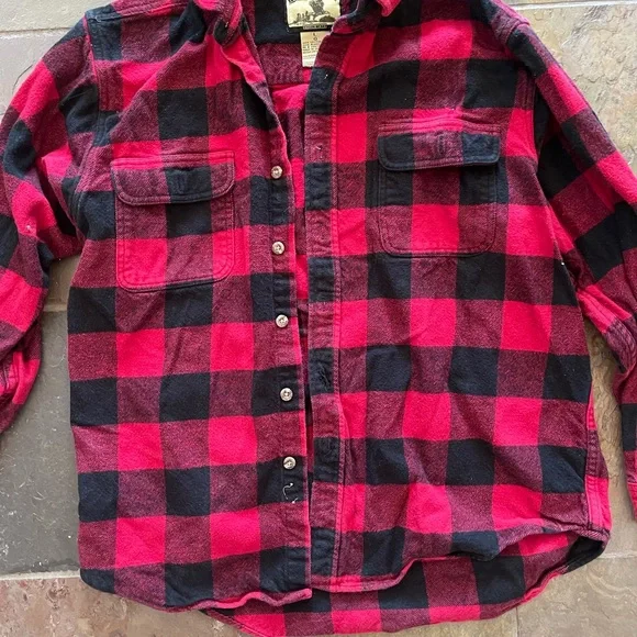 Men’s plaid field & stream shirt large - Picture 2 of 5